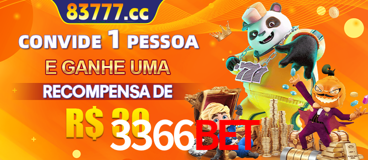 Banner institucional da 3366BET sobre parceria de marcas e criação de uma marca de excelência, apresentando os mascotes de jogos populares como o Fortune Tiger.